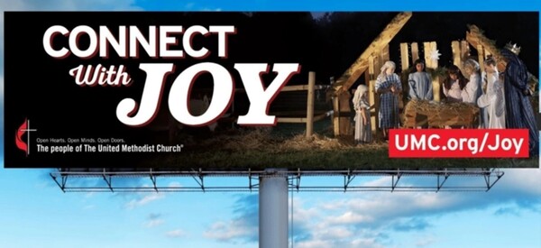 ▲UMC의 2022 크리스마스 광고 캠페인 '기쁨과 연결된다'.(사진출처=United Methodist Communications)