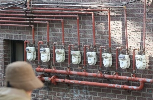 ▲주택가 가스 계량기.(사진출처=연합뉴스)