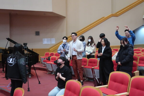 ▲한세대학교 학생 연합기도회. ⓒ데일리굿뉴스