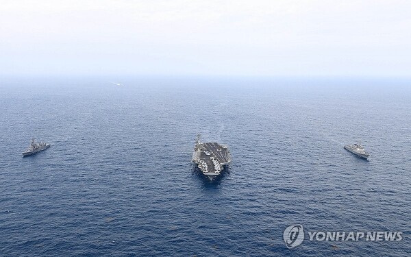 한미일, 다영역훈련 '프리덤 에지' 첫 실시…군사협력 속도