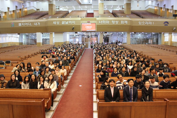  ▲소망교회는 지난 14일 '온라인성경통독' 수료식을 가졌다.ⓒ데일리굿뉴스