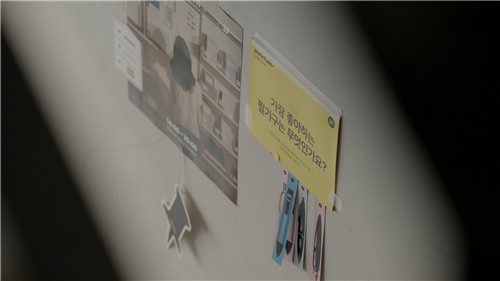  ▲한동균 '마음 쓰이는 쓰는 마음' 다큐멘터리 장면.(국립한글박물관 제공, 출처=연합뉴스)