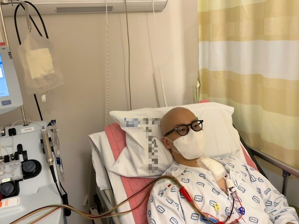  ▲평소 건강했던 조시형 대표는 28세 때 갑자스런 암 진단을 받고 고통과 절망의 시간을 보냈다. 사진은 투병 당시 조시형 대표의 모습 (사진=본인 제공)