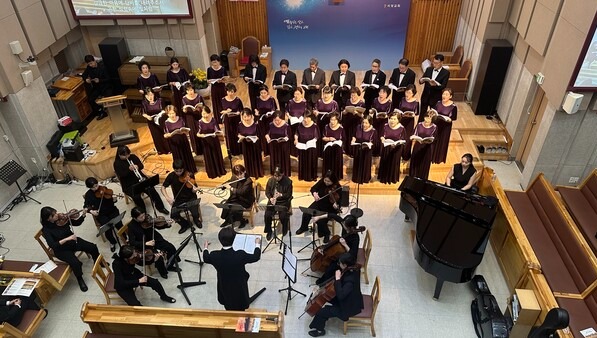 ▲ GOODTV 합창단이 22일 서울 마포구 서강교회에서 제5회 정기연주회를 개최했다. ⓒ 데일리굿뉴스