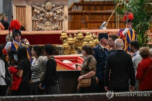 <b>교황</b> 일반인 <b>조문</b> 수십만명 추모행렬…"4시간 이상 대기"